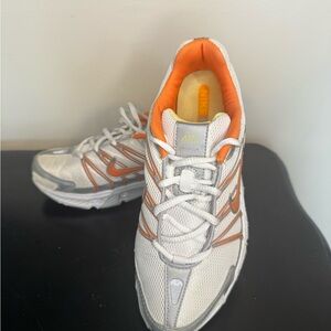 Nike Air White and Orange Athletic Shoes